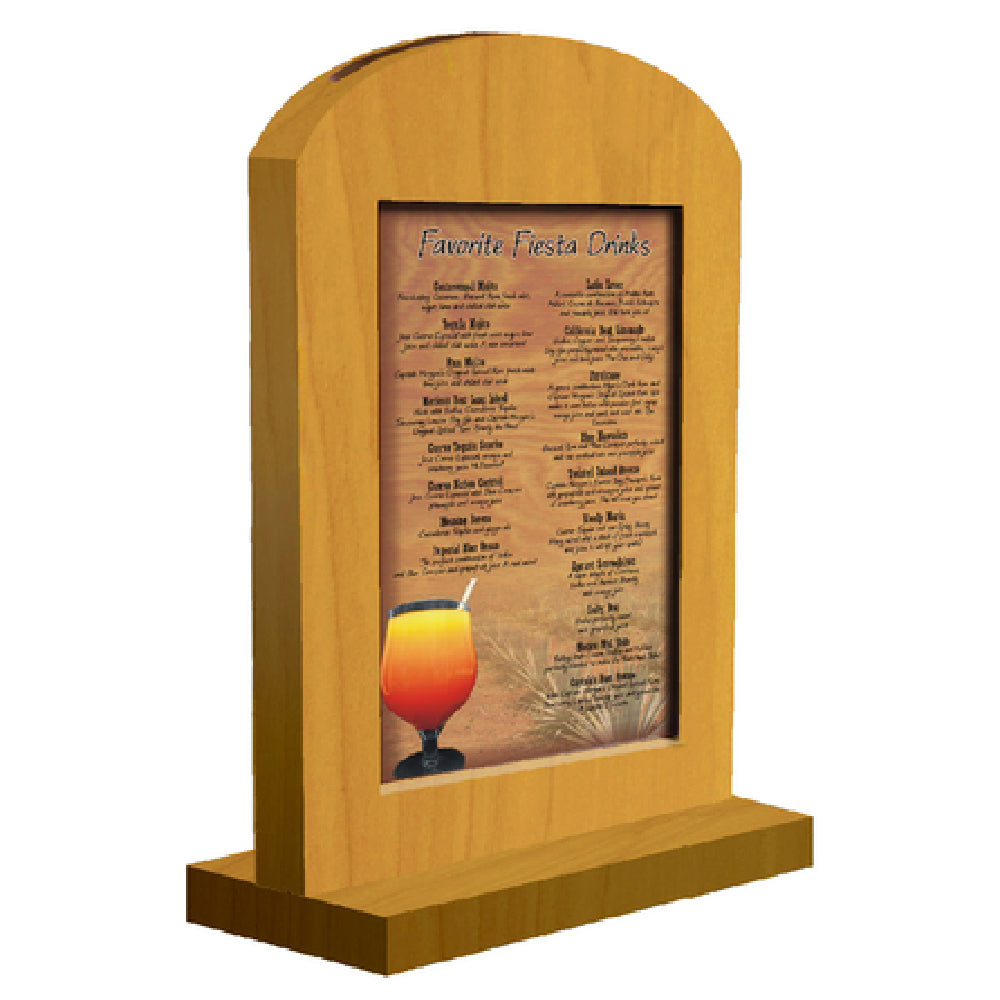 Menu Solutions WTARCH-A Table Tent 4" X 6" Insert Arched Top