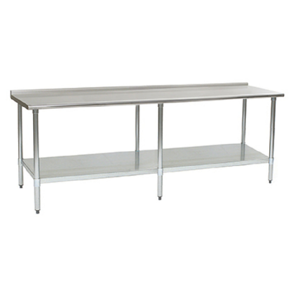 Eagle Group UT24132EB - Deluxe Series Work Table, 132"W X 24"D, 16/300 Series Stainless Steel Top With 1-1/2"H Rear Up-turn