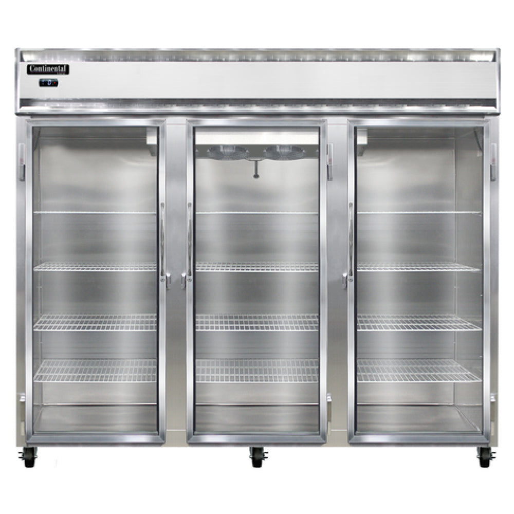 Continental Refrigerator 3FENGD Extra-Wide Freezer Reach-in 85-1/2" Three-section