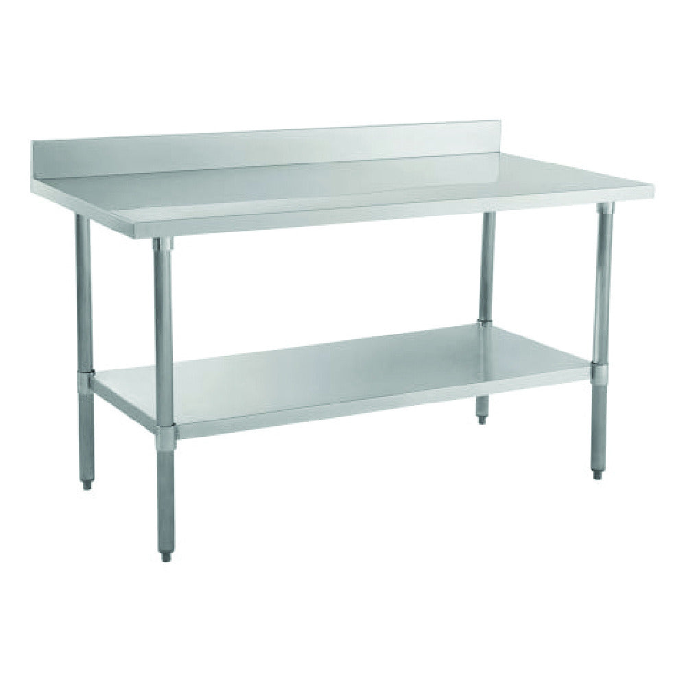 Hubert 55866 - Kratos Worktable, 30"x60", With 4" Backsplash And Undershelf