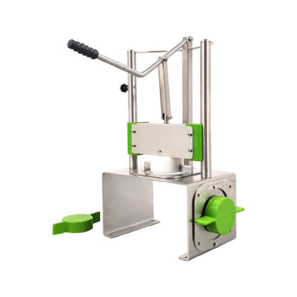 Omcan 47415 Tabletop Pineapple Corer & Peeler Machine Includes: (2) Stainless Steel Blades (89mm & 95mm) & (1) Clear Polycarbonate Food Pan