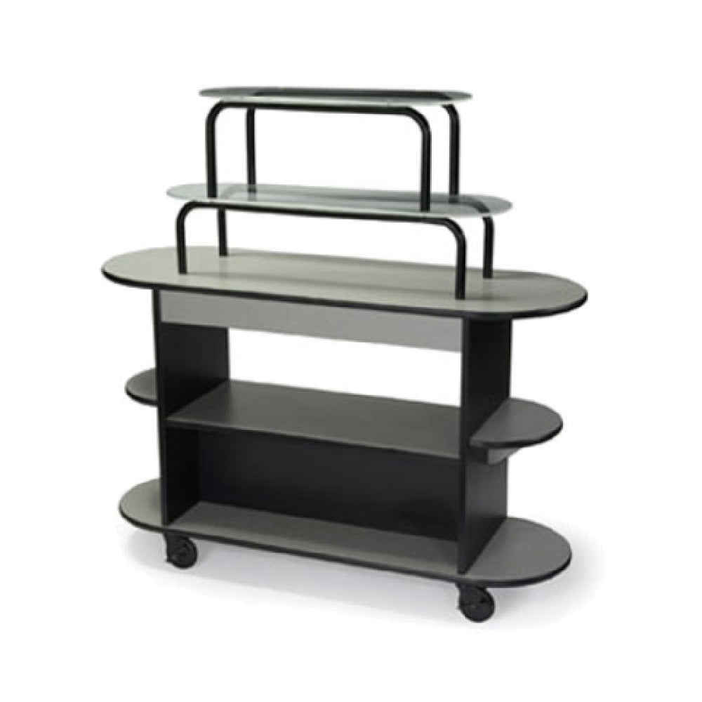 Geneva 37218 Dessert Cart Rounded Oval 55"W X 20"D X 54"H
