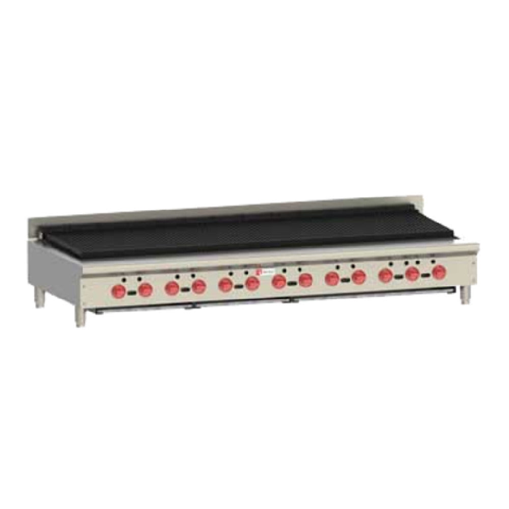 Wolf ACB72-QS-COMMANDER_NAT (Quick Ship) Achiever Charbroiler 72-1/2" W Countertop