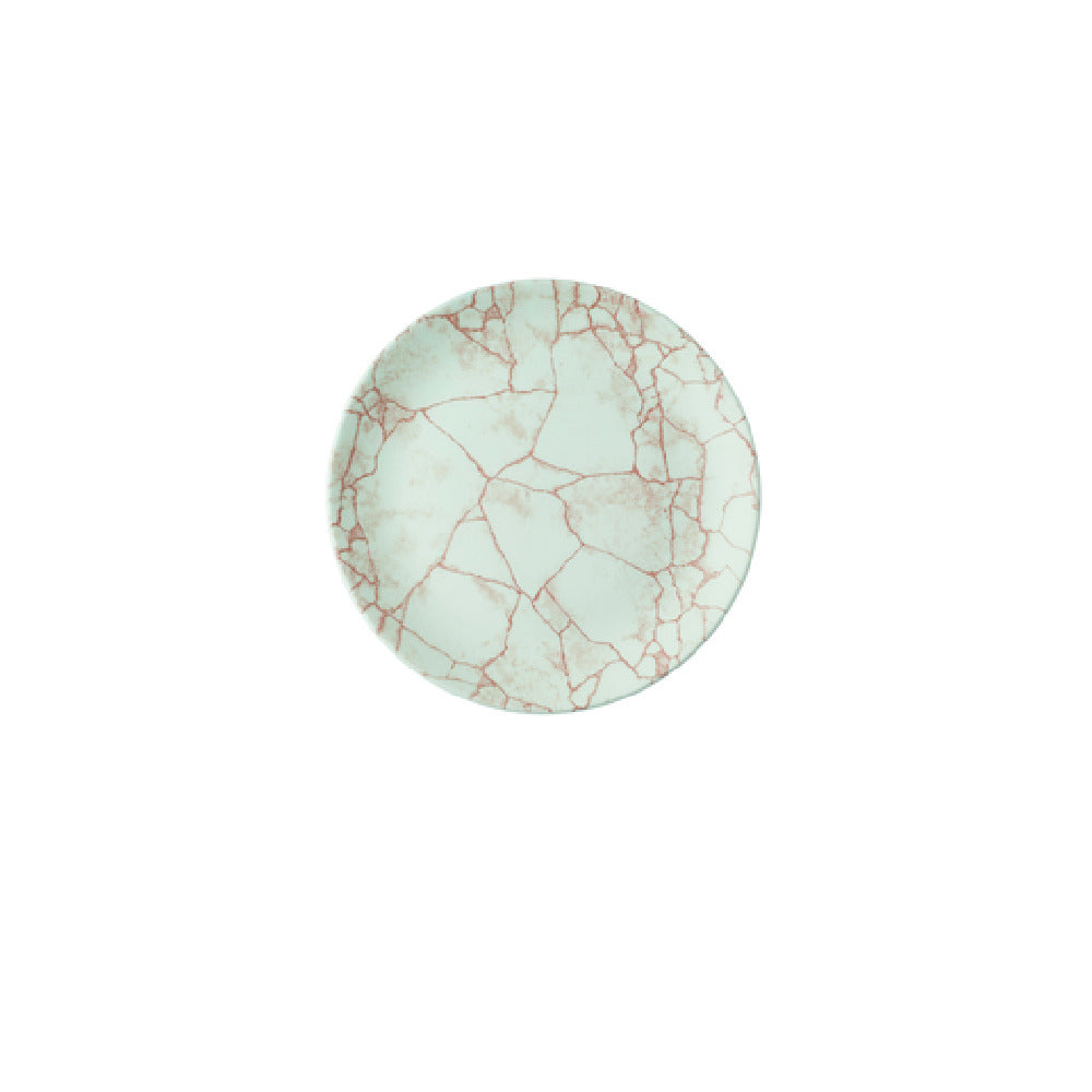 Churchill China KTAMEV101 Coupe Plate 10.25" Dia. Kintsugi Coral Evolve