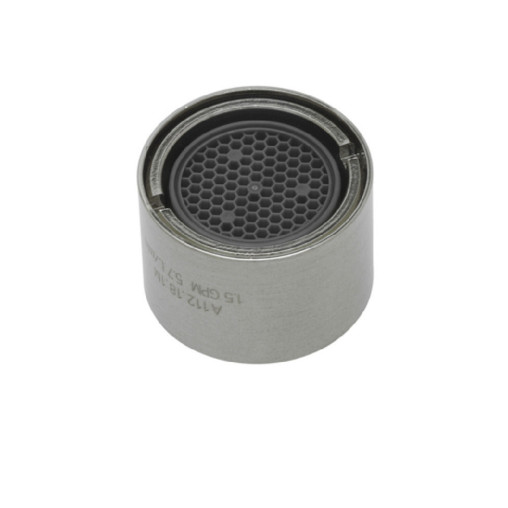 T&S Brass S-0199-06-F15 Aerator Vandal Resistant 1.5 GPM Aerator With Body And 55/64-27 UN Female Inlet