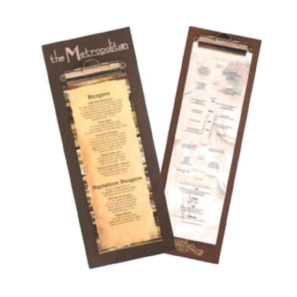 Menu Solutions CLIP-BD Menu Holder Clipboard Style 4-1/4" X 14" Insert