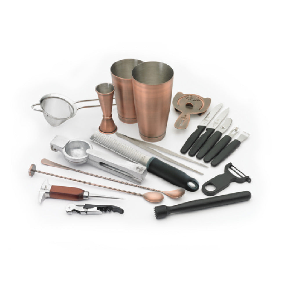 Mercer M37102ACP - Barfly® Deluxe Set, 18-piece, Includes: (1) Cocktail Shaker Set