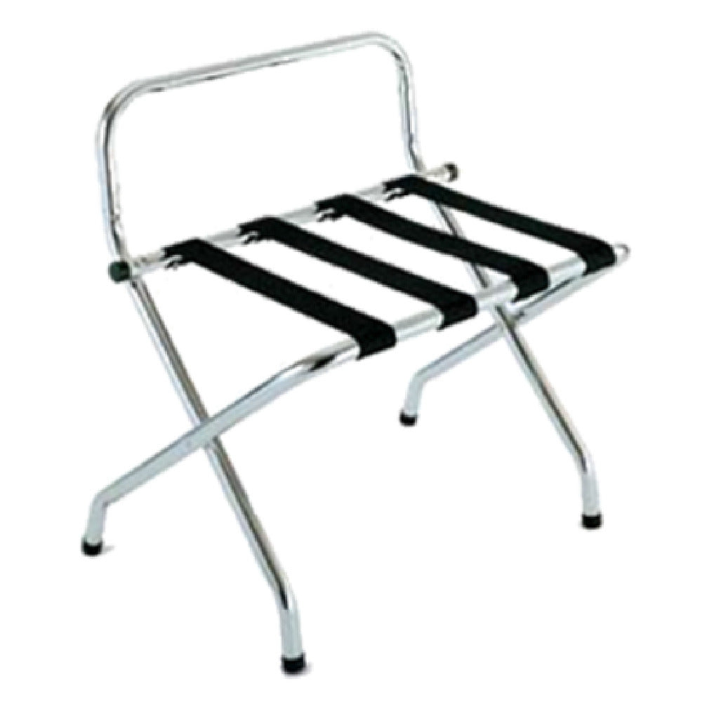 Central Specialties S1055C-BL Luggage Rack 24-1/4"W X 16"D X 26-1/2'H High Back