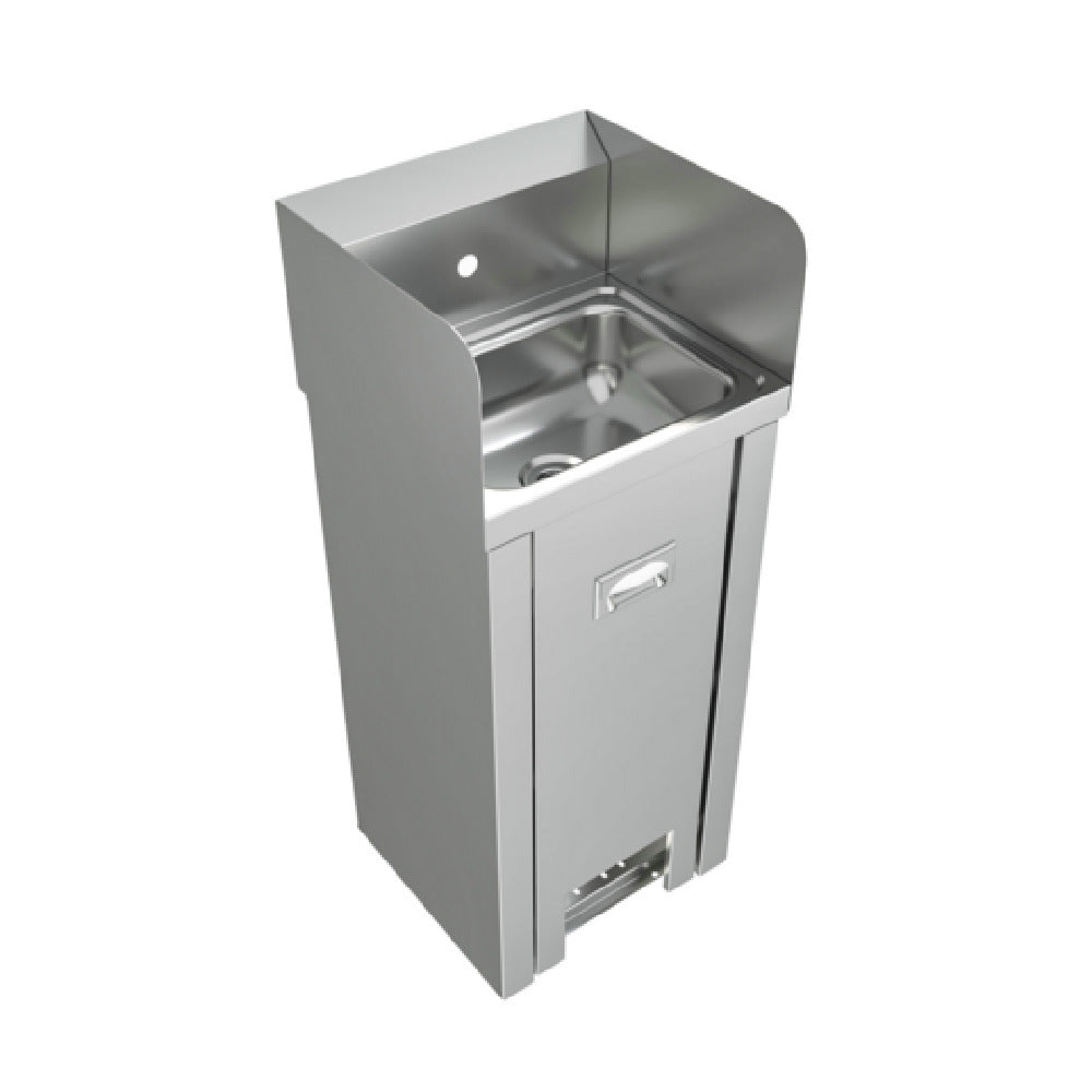 BK Resources BKHS-W-1410SS-PED - Hand Sink, Pedestal, 14"L X 10"W X 5" Deep Bowl