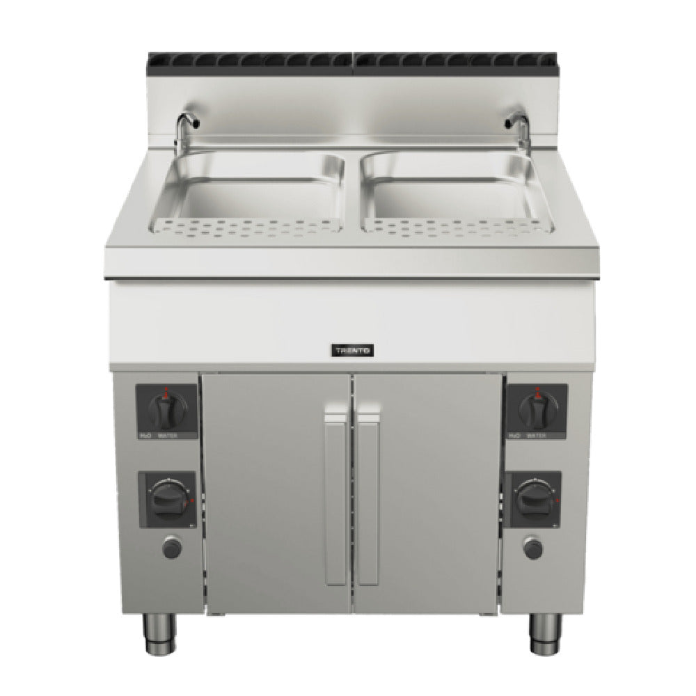 Omcan 49100 (CE-IT-0090PLUS) Pasta Cooker Natural Gas Double Tank