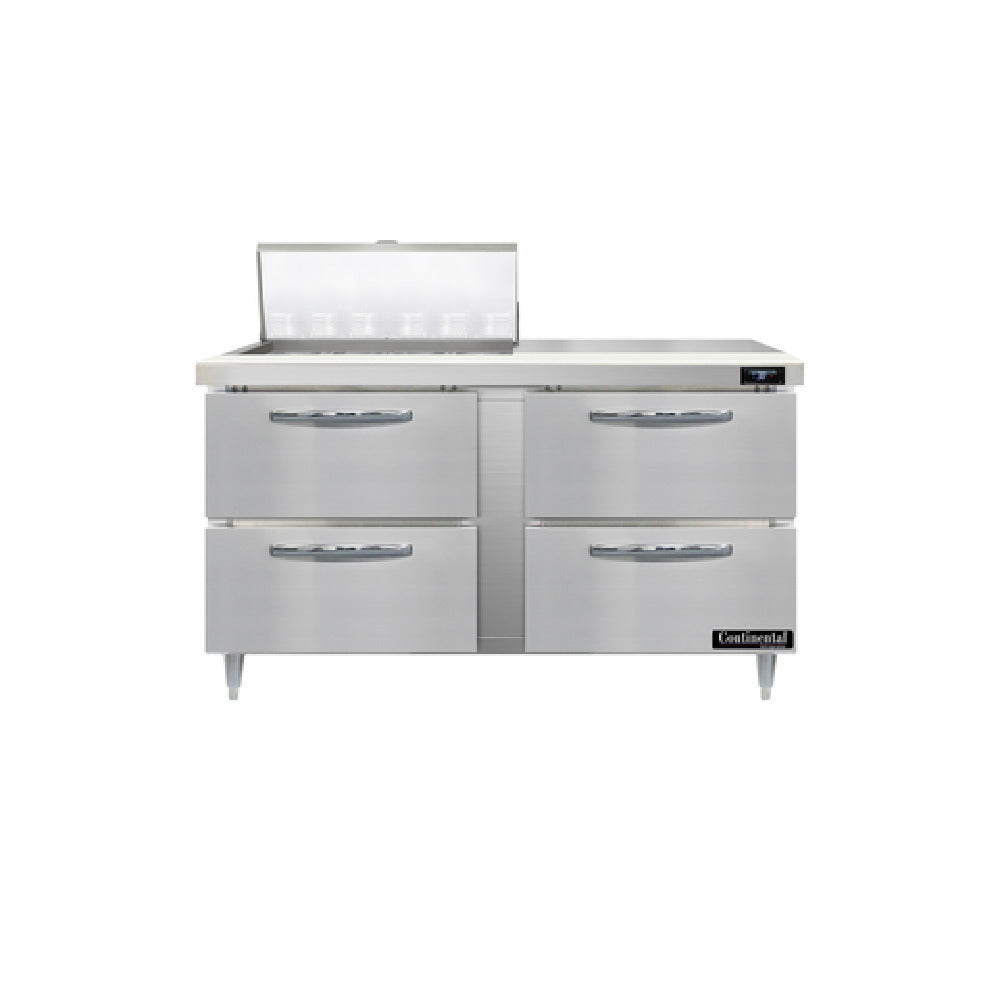 Continental Refrigerator D60N12M-D Designer Line Mighty Top Sandwich Unit 60"W