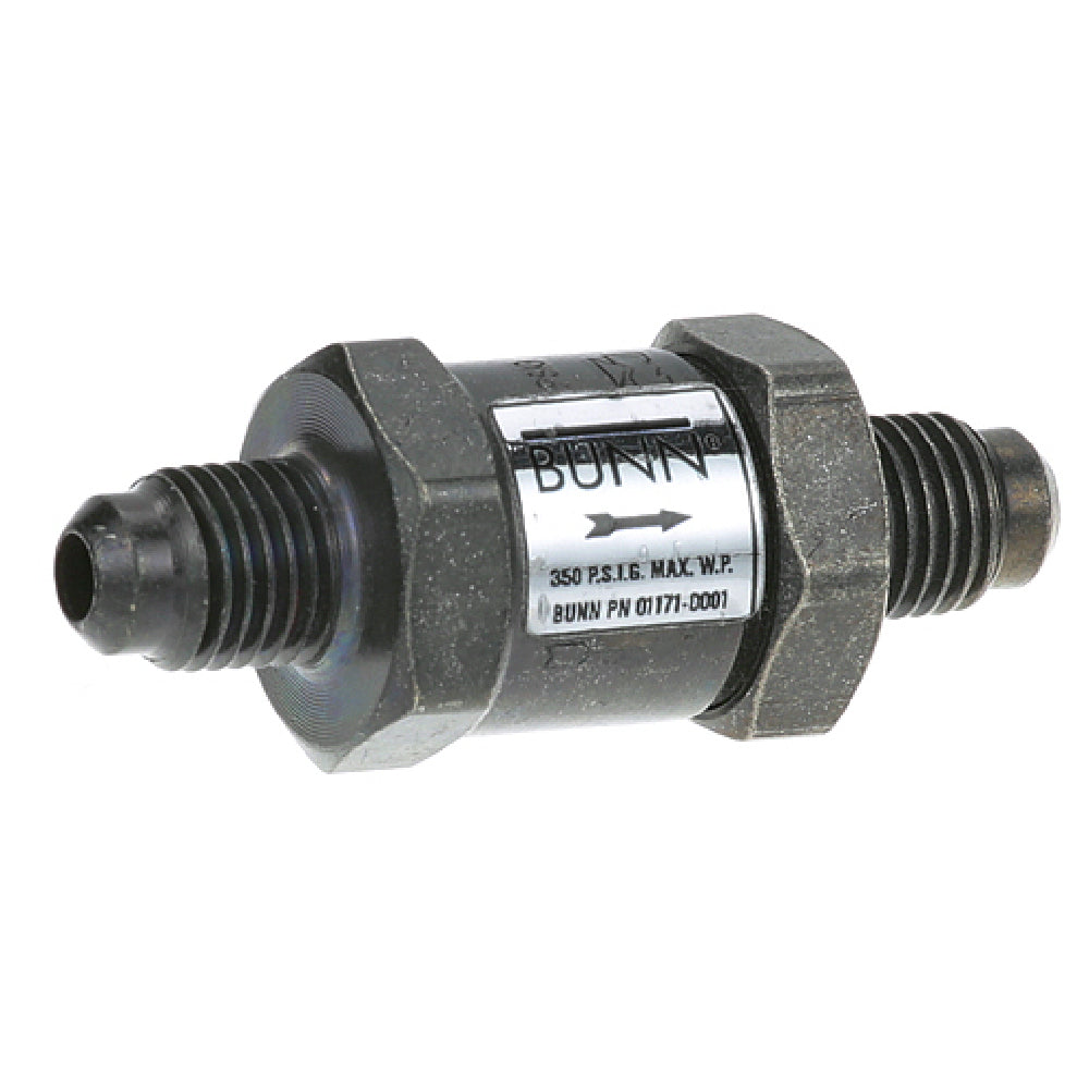 Bunn BU1171.0000 Check Valve 1/4" Flare