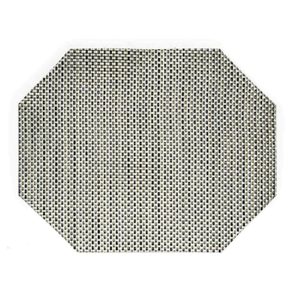 FOH XPM043SIV83 Metroweave® Placemat 11" X 14" Rectangle With Mitered Corners