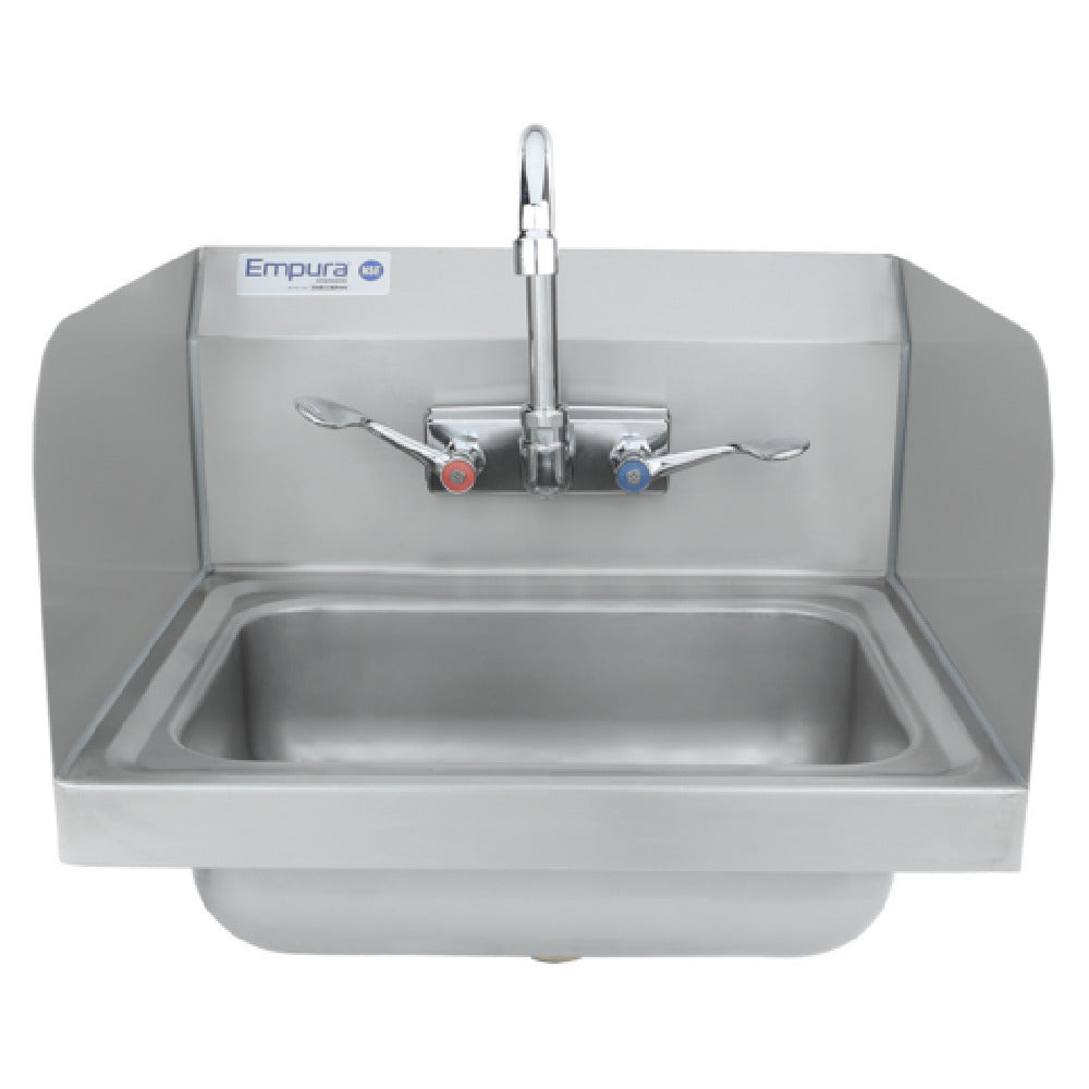 Empura EHS17SPWH - Hand Sink, 17"W X 15.5"D X 13"H, Wall-mounted