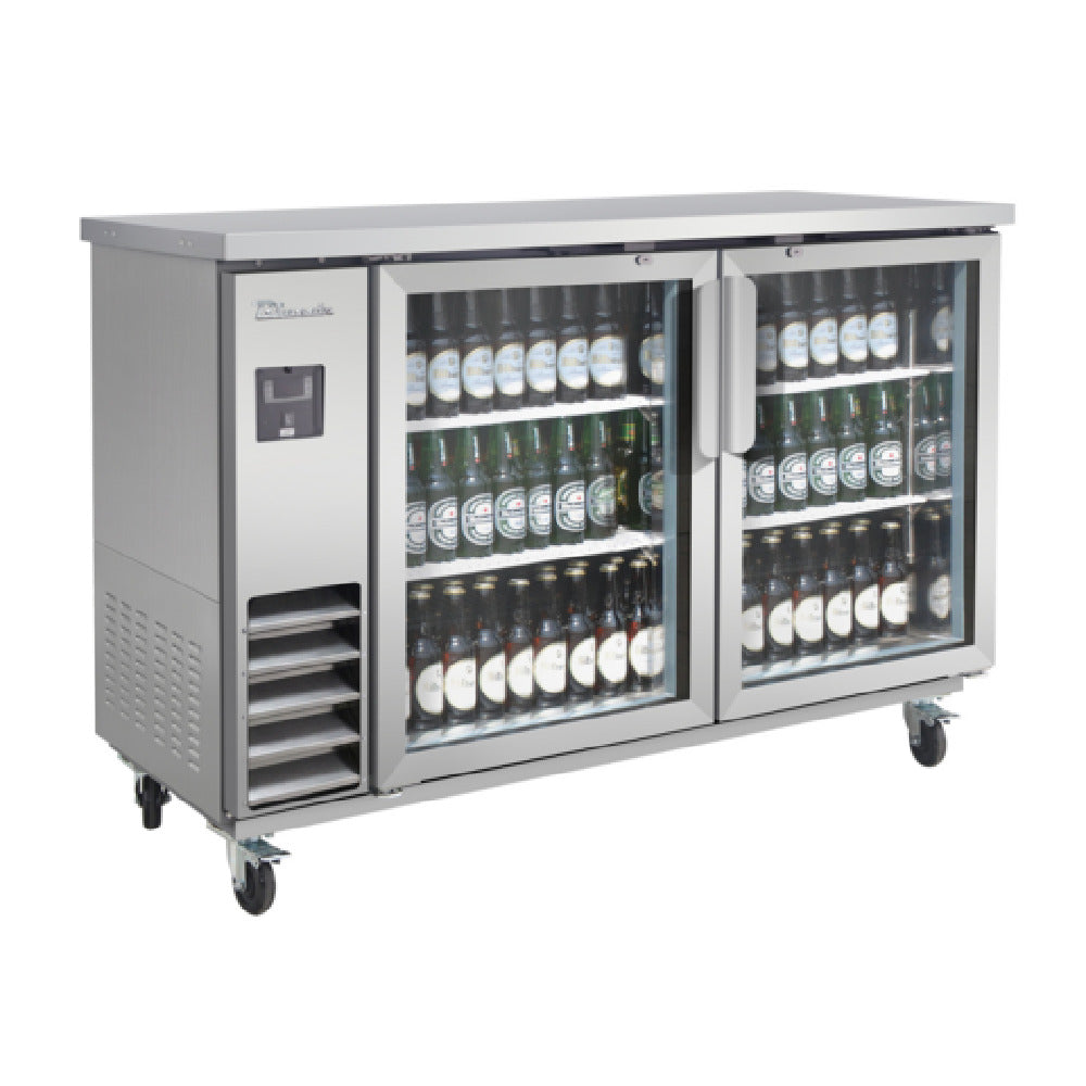 Blue Air BLNBB-60SG-HC - Back Bar Cooler, Narrow Depth, Two-section
