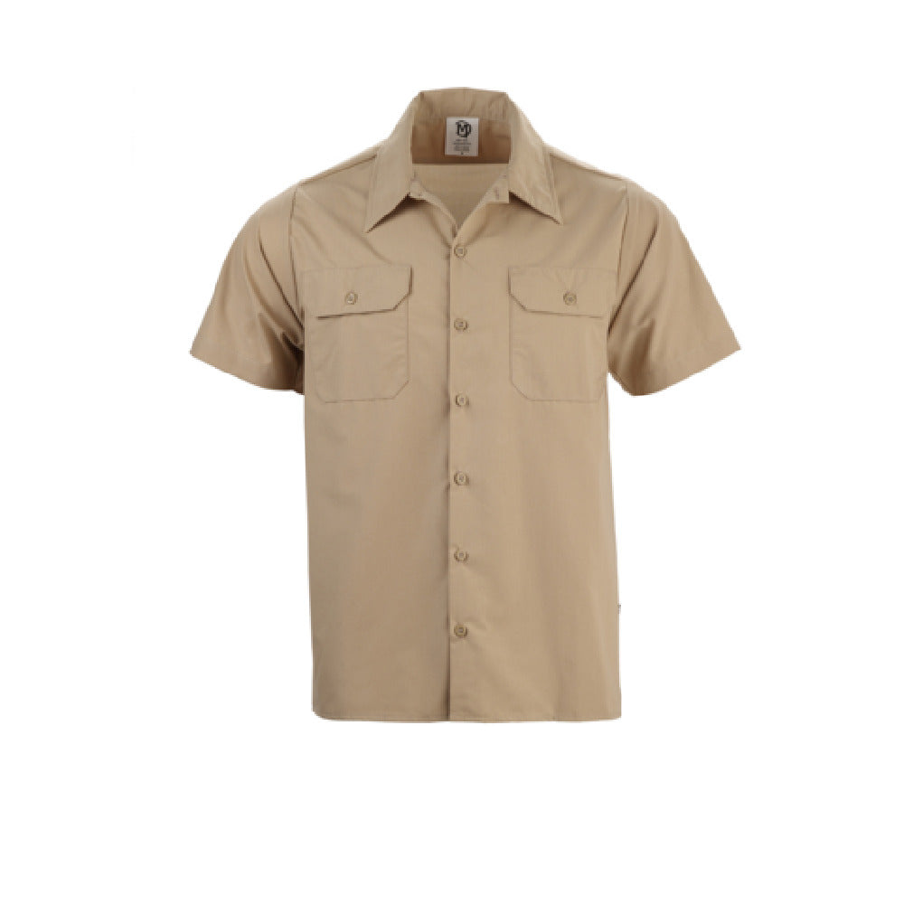 Mercer M60250KHXS - Metro Edge® Brewer/Work Shirt, Unisex, (7) Traditional Buttons