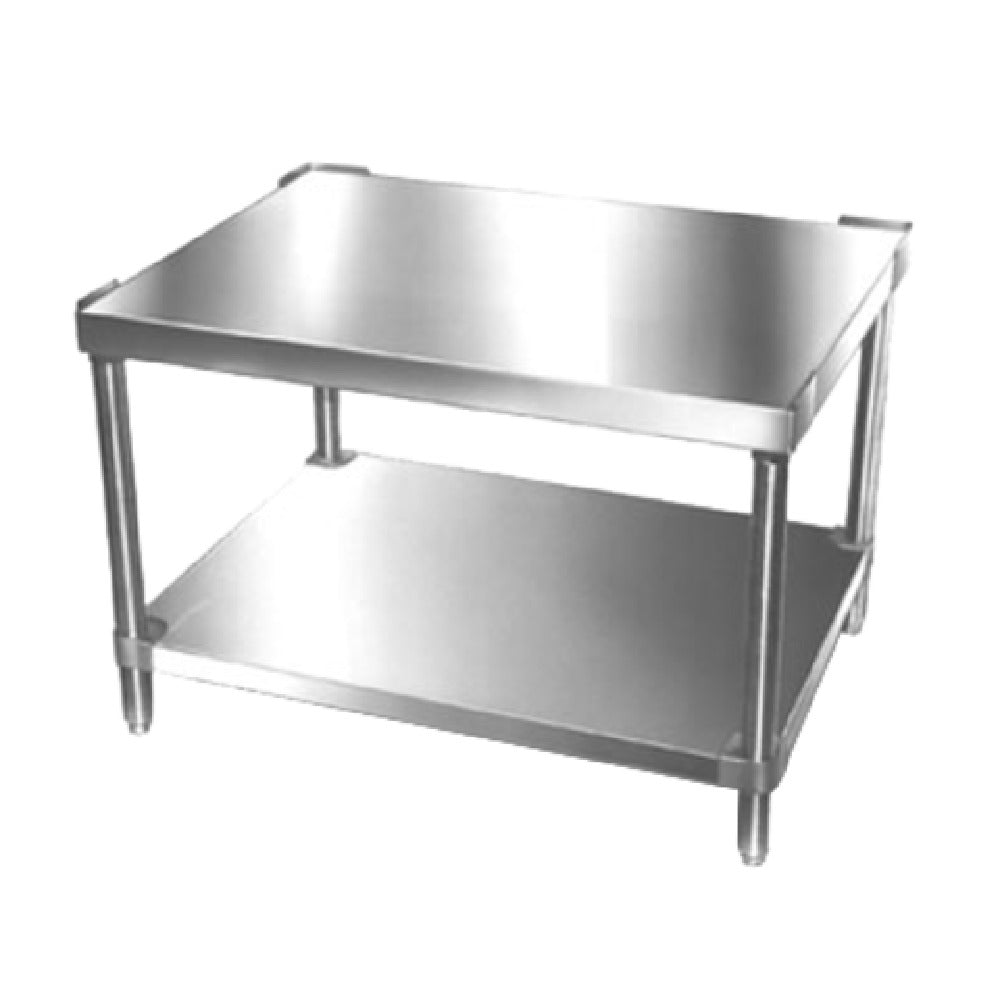 Comstock-Castle 48BS-SS Equipment Stand 48" Wide X 20" Deep X 25" High Raised Side & Back Corner Flanges