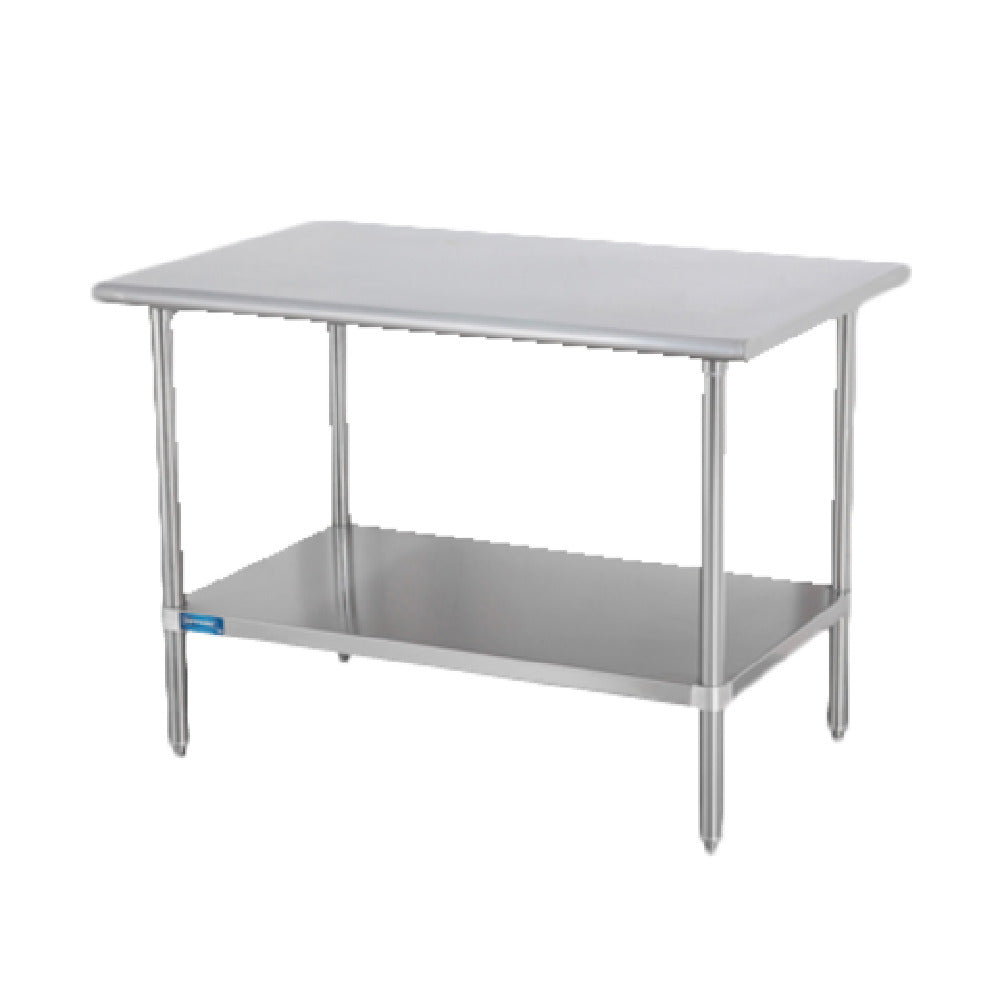 Sapphire Manufacturing SMT-3684S Work Table 84"W X 36"D 18/400 Stainless Steel Reinforced Top