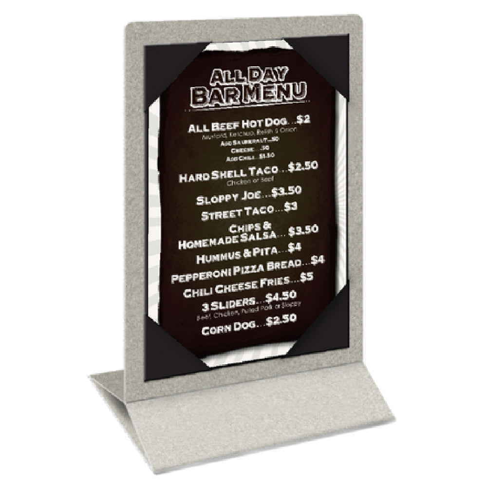 Menu Solutions ATT2S-A Table Tent Holds 4" X 6" Inserts Double Sided