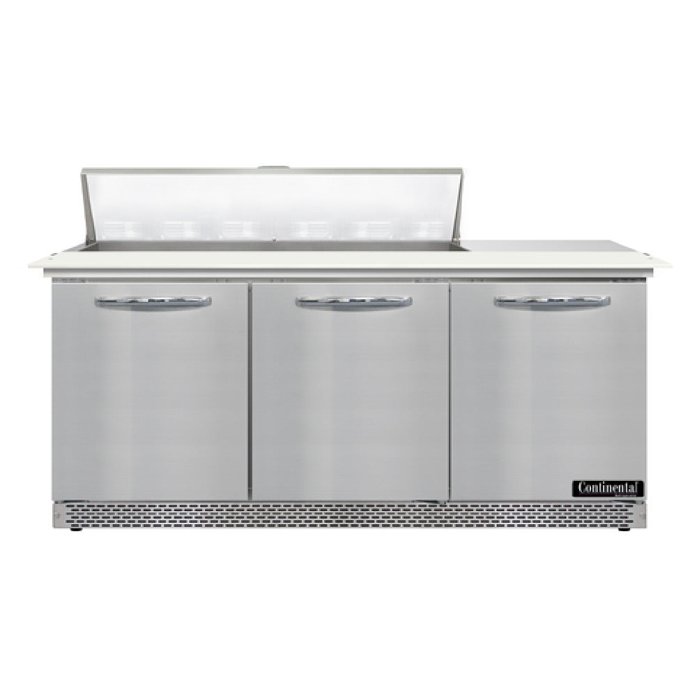 Continental Refrigerator D72N12C-FB Designer Line Sandwich Unit Front Breather