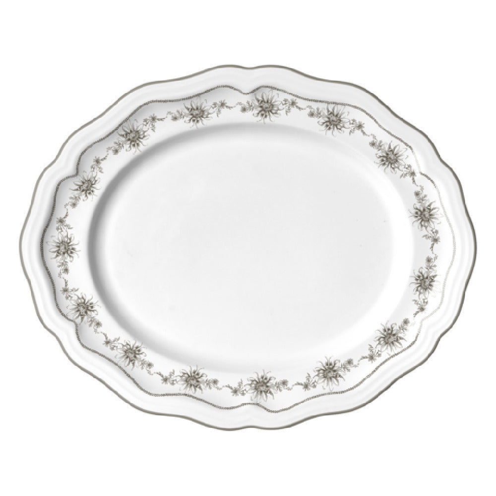 Steelite 62531FP817 Oval Platter 13.0" X 10.5" X 1.0" Adelina