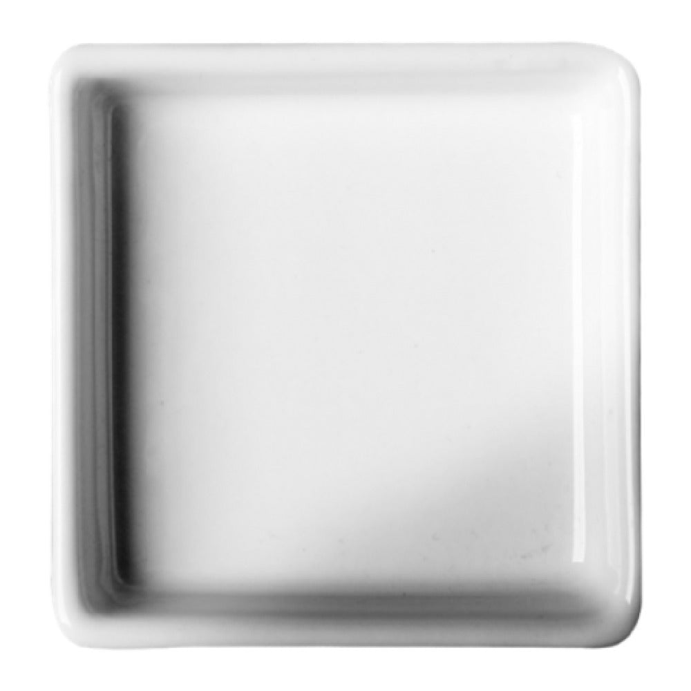 Cameo China 710-870 Condiment Dish 2 Oz. (60 Ml) 2-3/4" X 2-3/4" X 7/8"H (7 Cm X 7 Cm X 2.1 Cm)