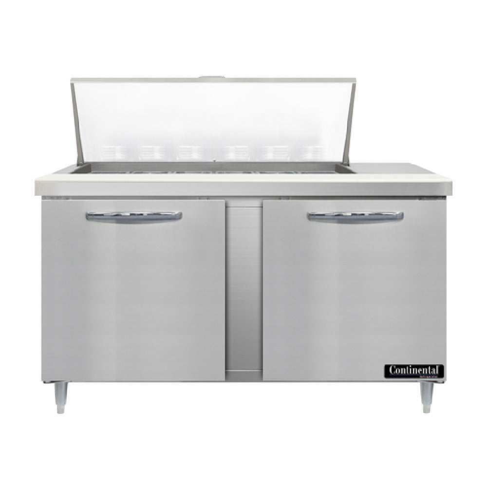 Continental Refrigerator D60N18M Designer Line Mighty Top Sandwich Unit 60"W Two-section