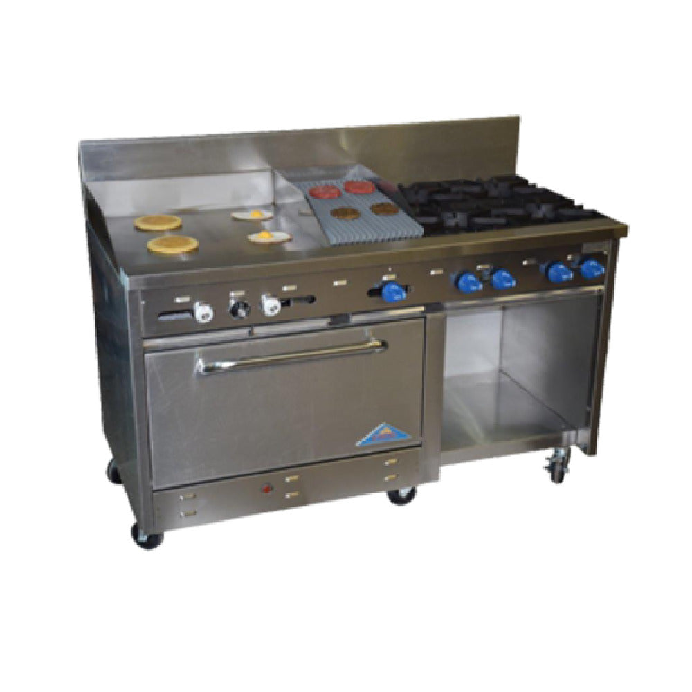 Comstock-Castle F33032-24-1RB Range Gas 60" Wide