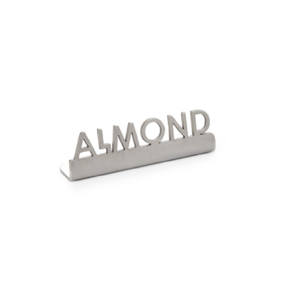 American Metalcraft MSSA25 - Mini Laser Cut Sign, 0.6"W X 2.5"D X 0.7"H, Stainless Steel