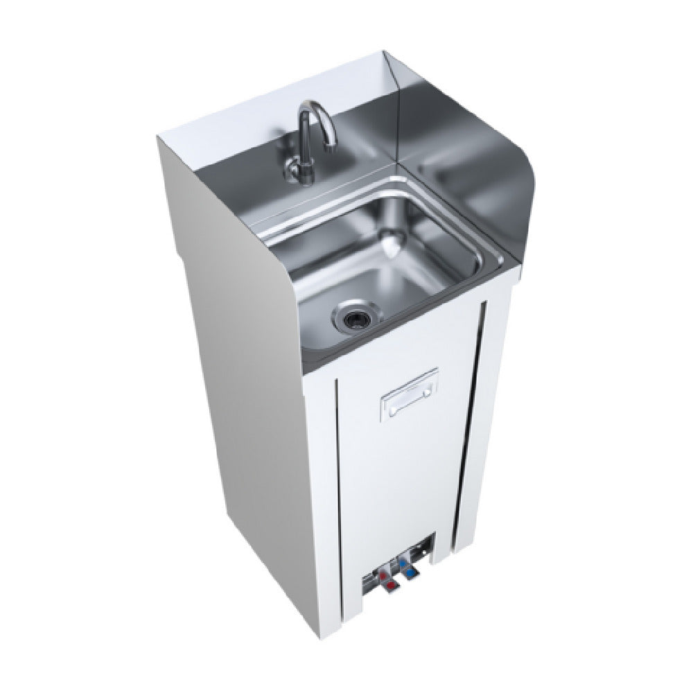 BK Resources BKHS-W-1410SS-PED-PG - Hand Sink, Pedestal, 14"L X 10"W X 5" Deep Bowl