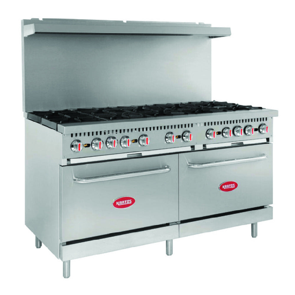 Hubert 69313 - Kratos® Gas Range, 60"W X 32-3/5"D X 60-2/5"H, Liquid Propane
