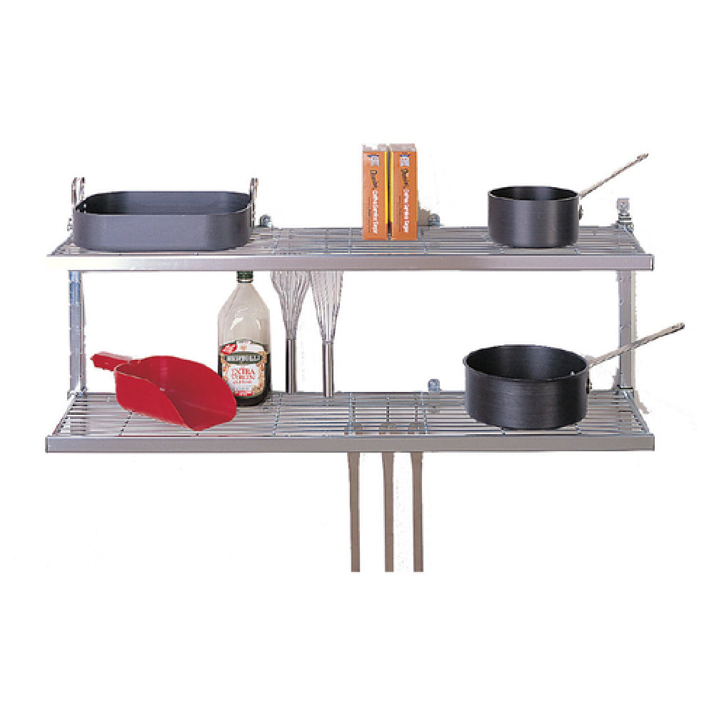 SPG AC34CP - Amco Cantilever Wall Post & Bracket Set, 34", Plating Plus™ Finish