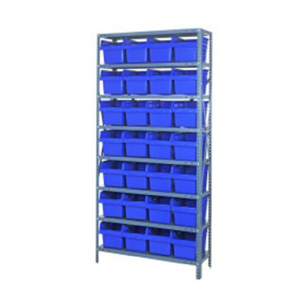 Quantum 1275-SB807_YELLOW - Shelving Unit, 12"D X 36"L X 75"H, Heavy Duty