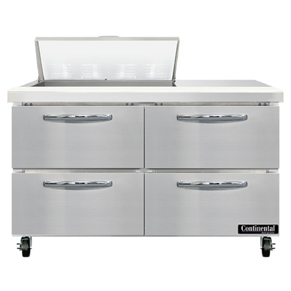 Continental Refrigerator SW48N8-D Sandwich Unit 48"W 13.4 Cu Ft Capacity
