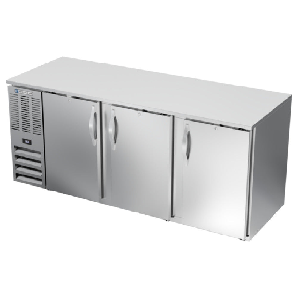 Beverage Air BB78HC-1-F-S - Refrigerated Food Rated Back Bar Storage Cabinet, Three-section