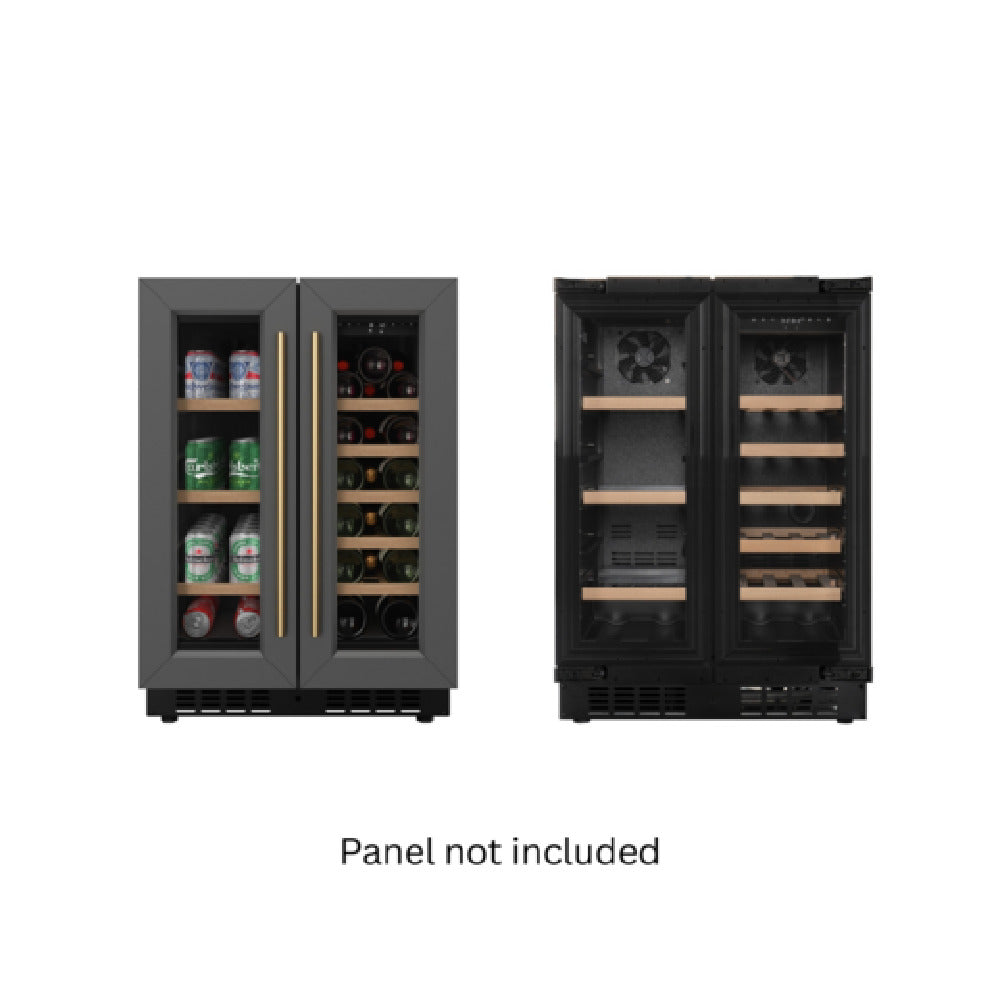 Koolmore KM-CWB24-WPR KoolMore Dual Zone Wine Cooler 22.60"W X 23.40"D X 33.90"H