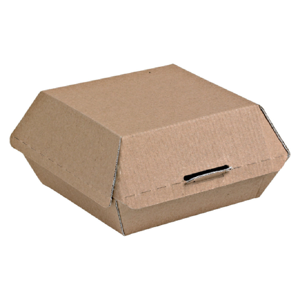 PacknWood 210EATBURG135K - Grab & Go Clamshell Burger Box, 5.3 X 4.9 X 2.5", Square