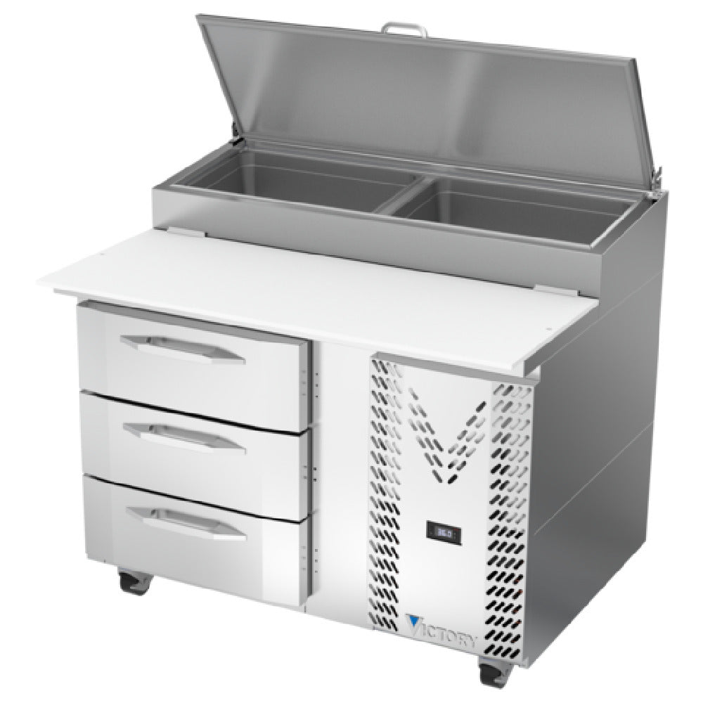 Victory VPPD46HC-3 - Pizza Prep Table, Powered By V-Core™, One-section