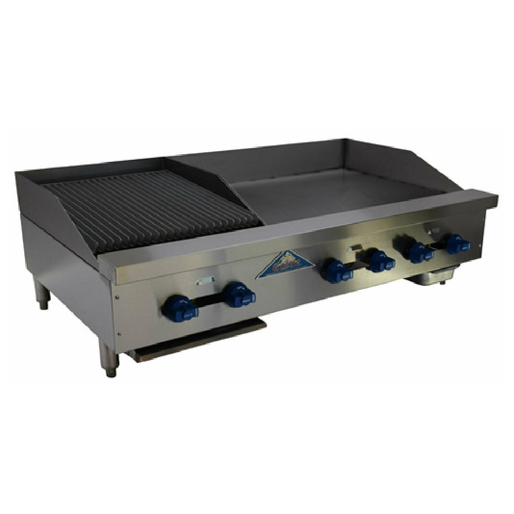 Comstock-Castle FHP48-30T-1.5RB Char-Broiler/Griddle Combination Countertop Gas