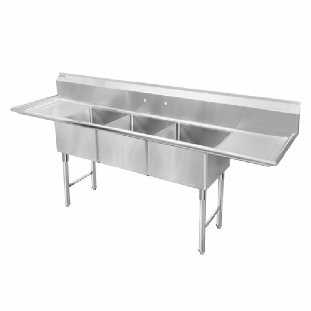 GSW USA SHH24243D Sink Three Compartment 120-3/8"W X 30"D X 45"H