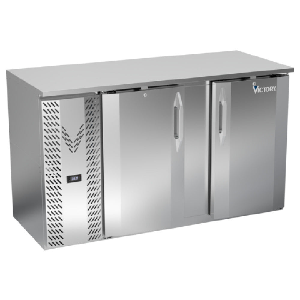 Victory VBBN58HC-F-S - Back Bar Refrigerator, Food Rated, Two-section