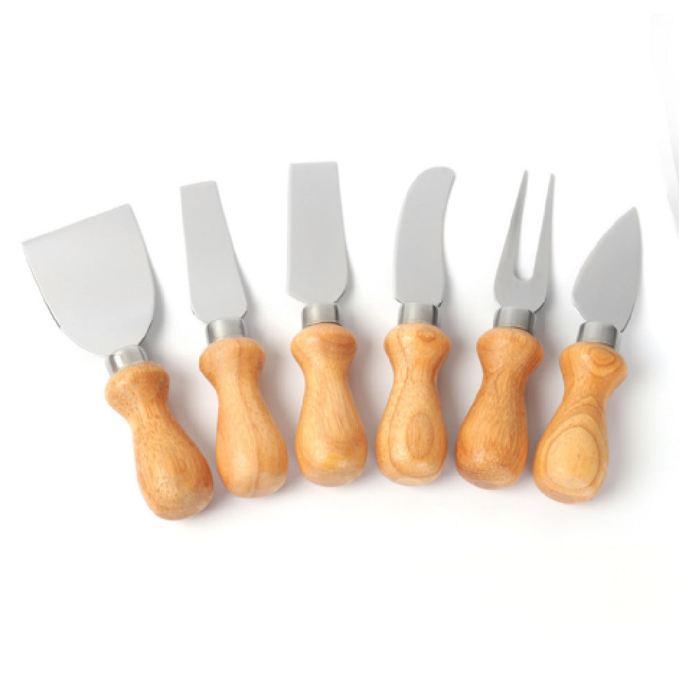 CAC China CKFS-6ST Cheese Knife & Fork Set Set Includes: (4) Specialized Knives
