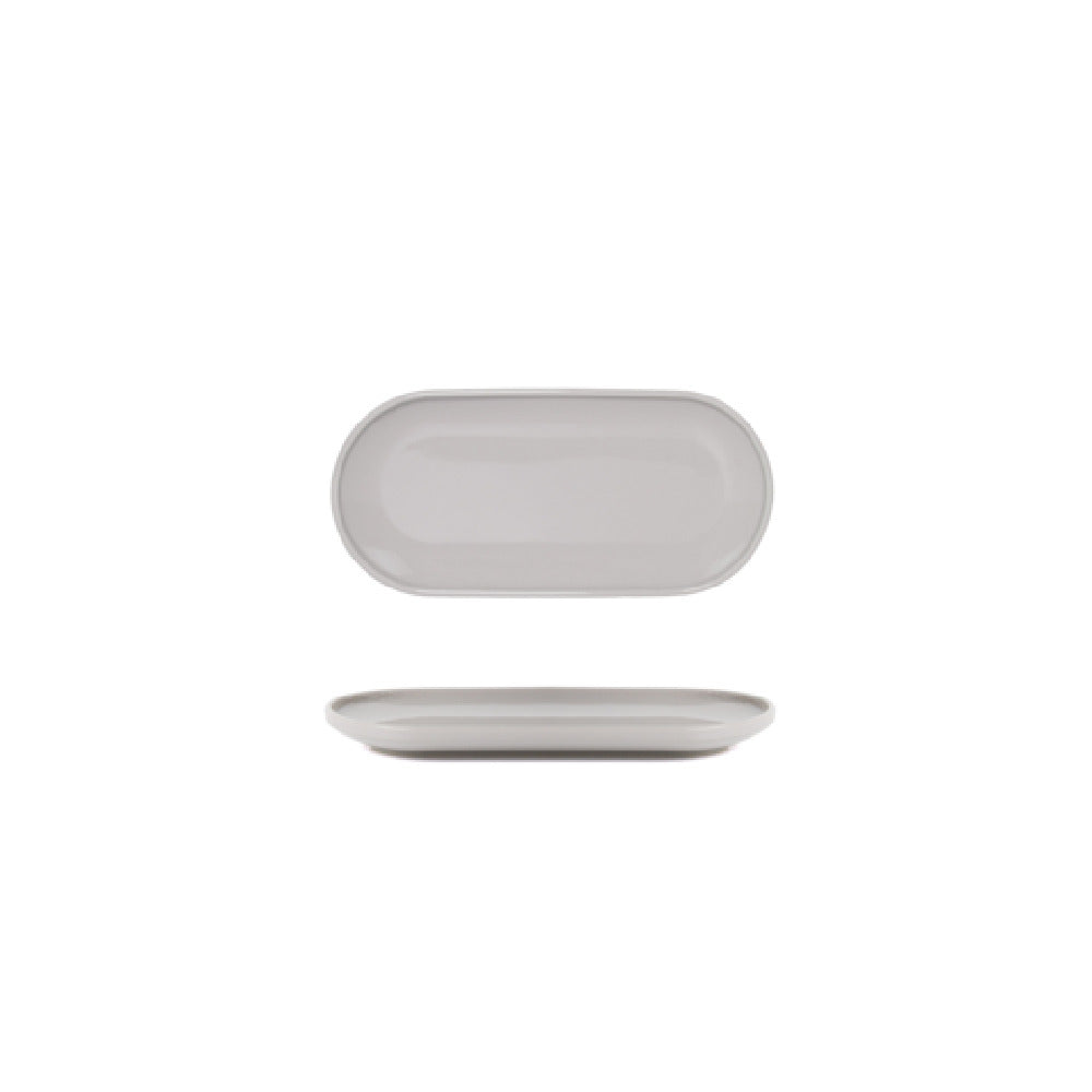 FOH DSU012GYP23 Bevel Plate 11" X 5" X 1"H Oval