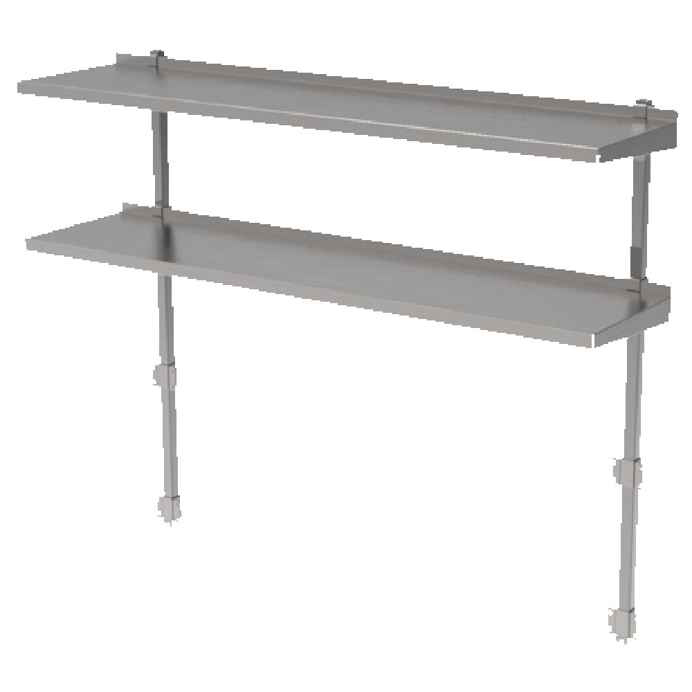 GSW USA DS-B1496 Double Overshelf Adjustable 96"L X 15-1/4"W X 48"H O.A.