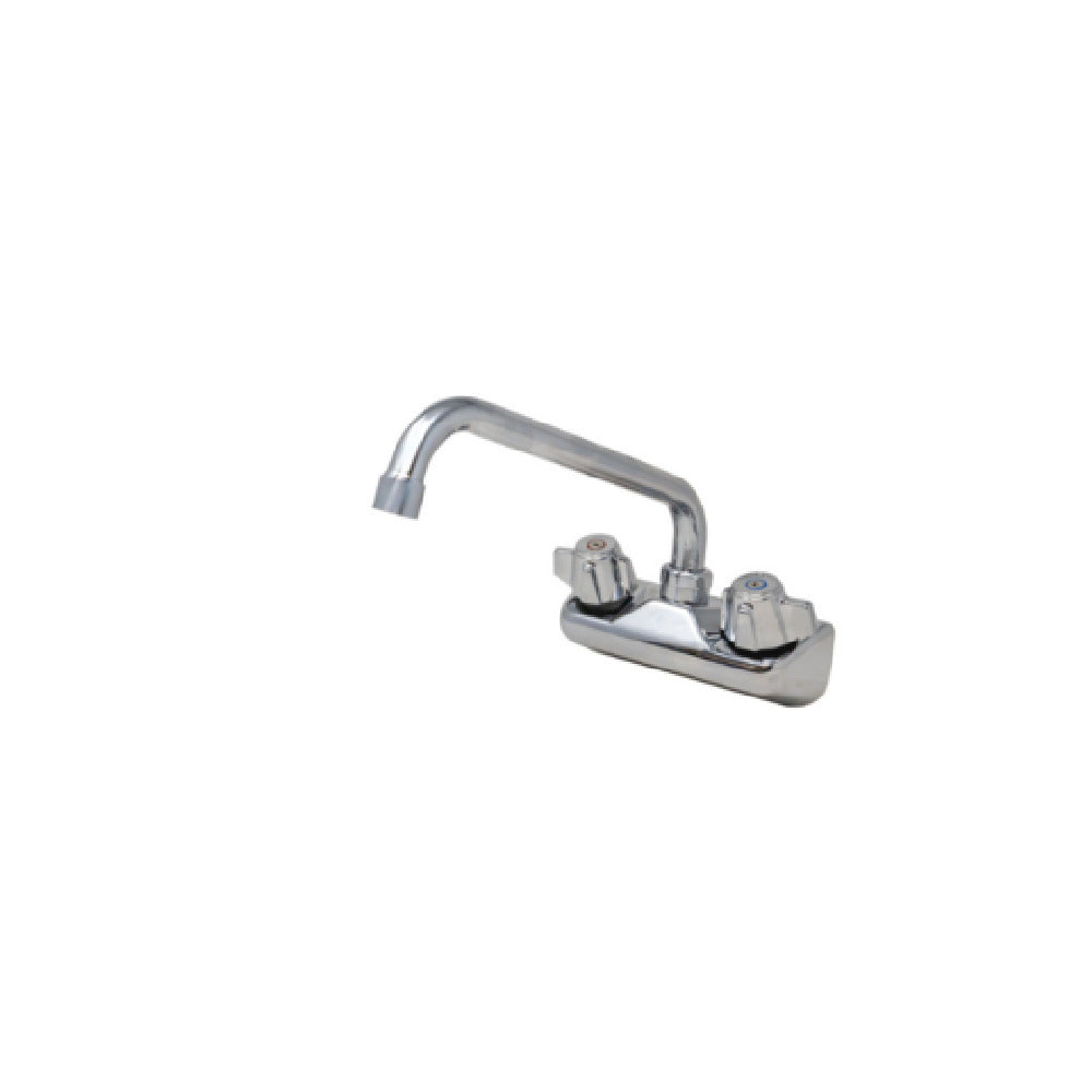 Omcan 47821 (47821) Bar Sink Faucet Wall Mount 10″ Swing Spout & 4″ Centers