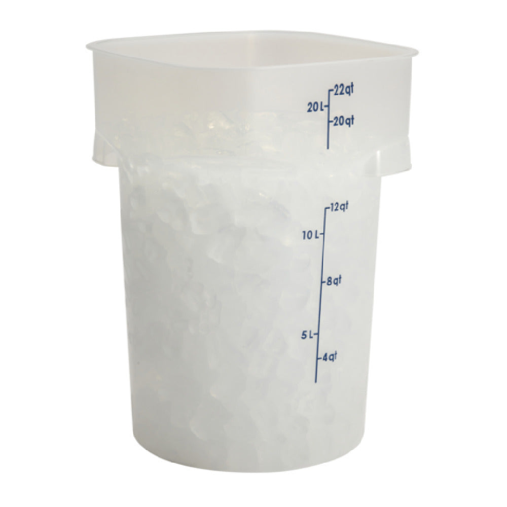 Cambro 22RFSPROPP190 CamRound® FreshPro Round Food Container 22 Qt. 11.4"L X 11.4"W X 16.2"H