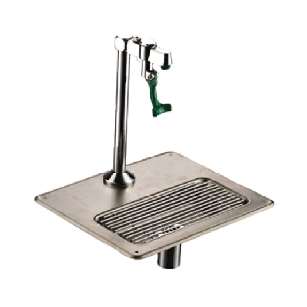 General GXR-51 (International Only) General Hardware Water Station GXR-50 Push Back Glass Filler With 8" Drain