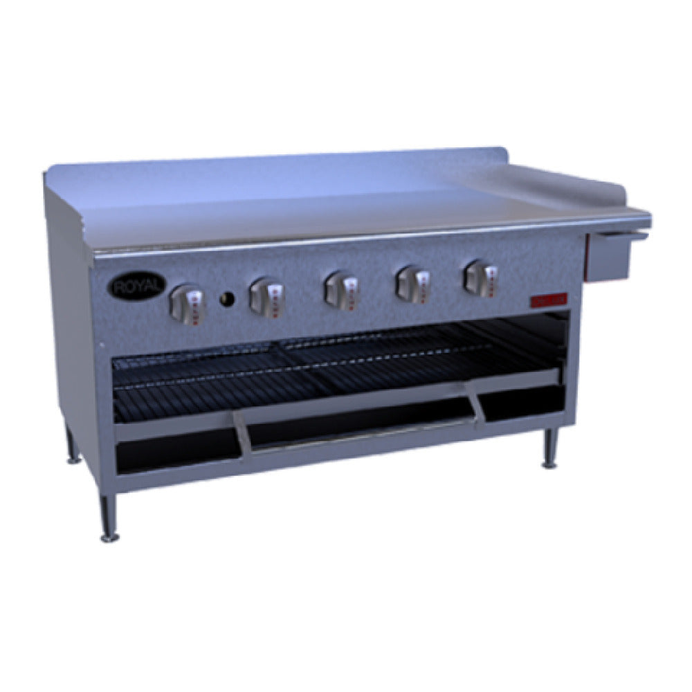 Royal Range Of California GB-24_LP Delux Series Griddle/Overfire Broiler Gas