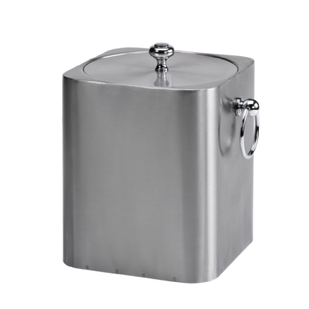 Service Ideas IBSQ3BS Service Ideas Square Ice Bucket Stainless 3 Liter