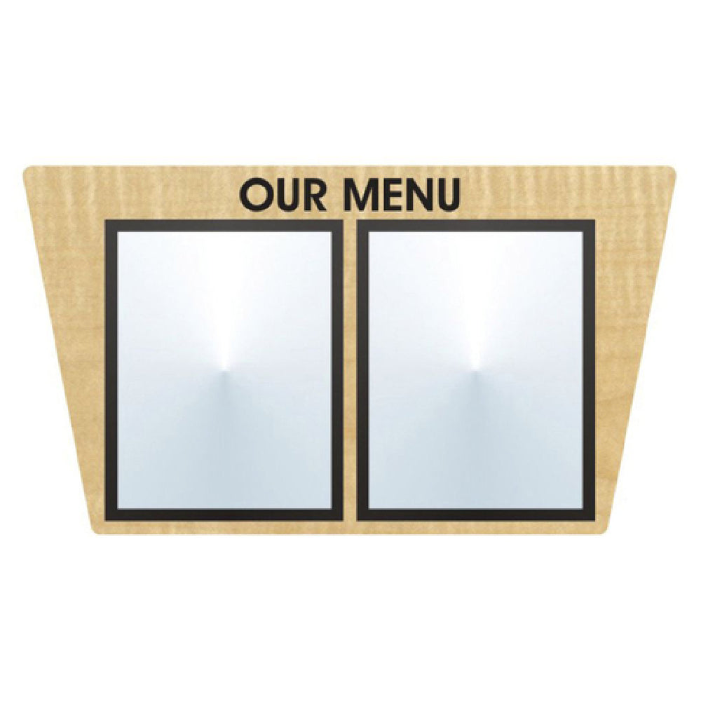 Hubert 95219 - Menu Board, 2-pocket, Wall-mount